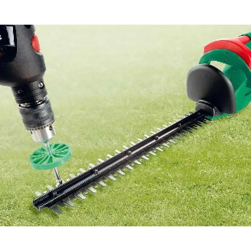 Set electric hedge trimmer "GM 7160", with safety work belt + diamond sharpener set, 2 pieces