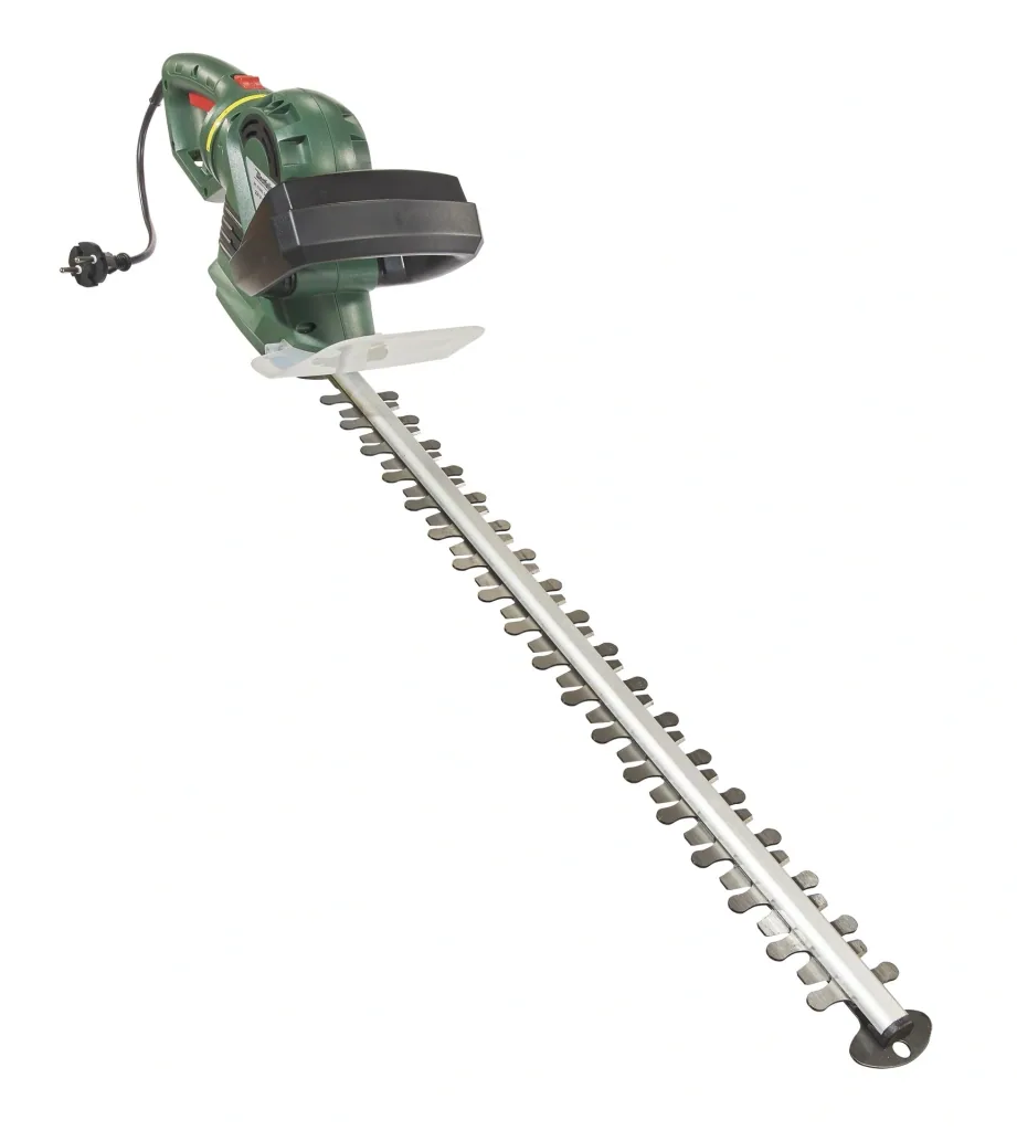 Set electric hedge trimmer "GM 7160", with safety work belt + diamond sharpener set, 2 pieces