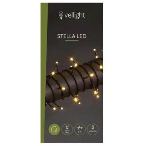 Vellight Christmas Lights - 8m - 120 LEDs - Warm White - Indoor and Outdoor