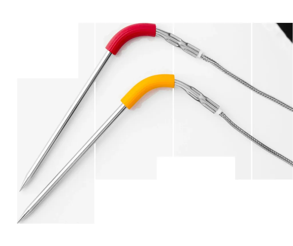 Measuring probe for grilled food