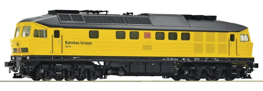 Diesel locomotive 233 493 of Deutsche Bahn AG, Bahnbau Group