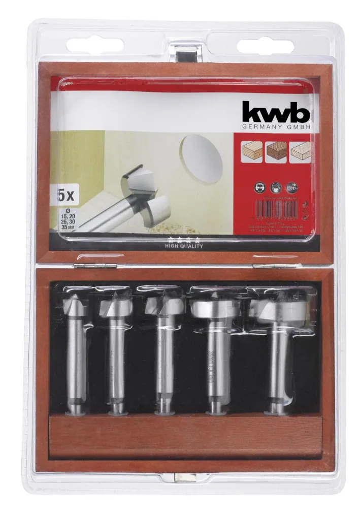 Forstner drill bit set 5-piece