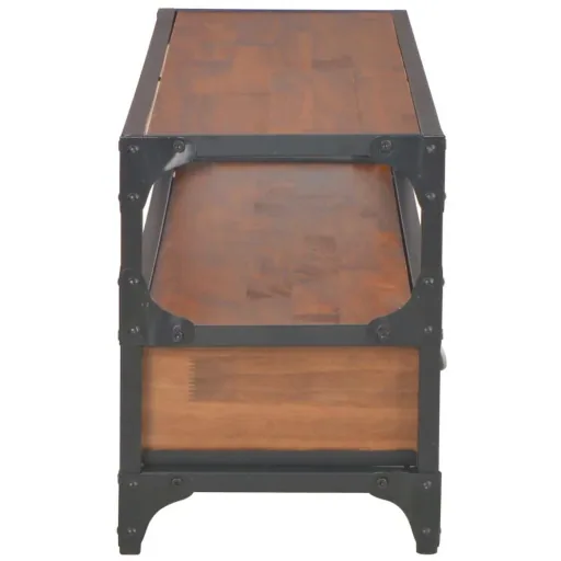 TV cabinet with 2 drawers 120x30x40 cm solid pine