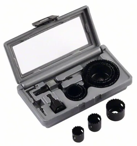 Hole saw set, 11 pieces