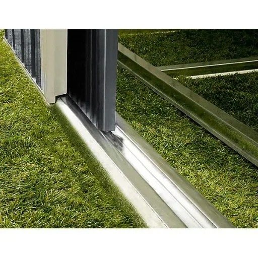 Garden shed anthracite-colored metal 196 x 122 x180 cm