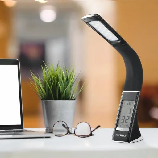 LED table lamp Lilly black