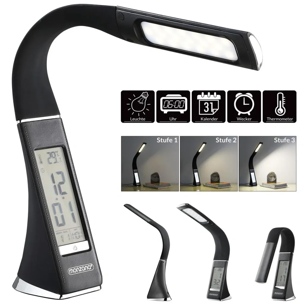 LED table lamp Lilly black