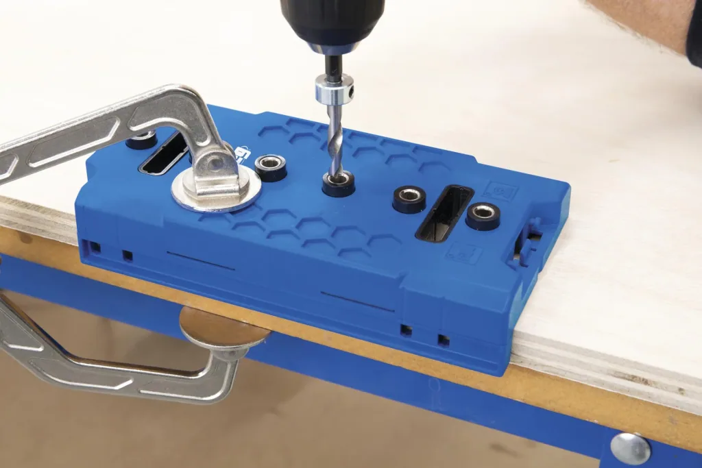 Hole row drilling template