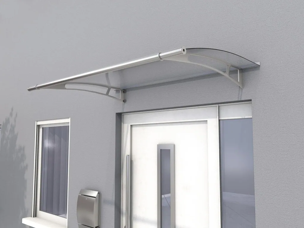 Canopy L 150, 150 x 95 x 17 cm, stainless steel, 4 mm, satin white