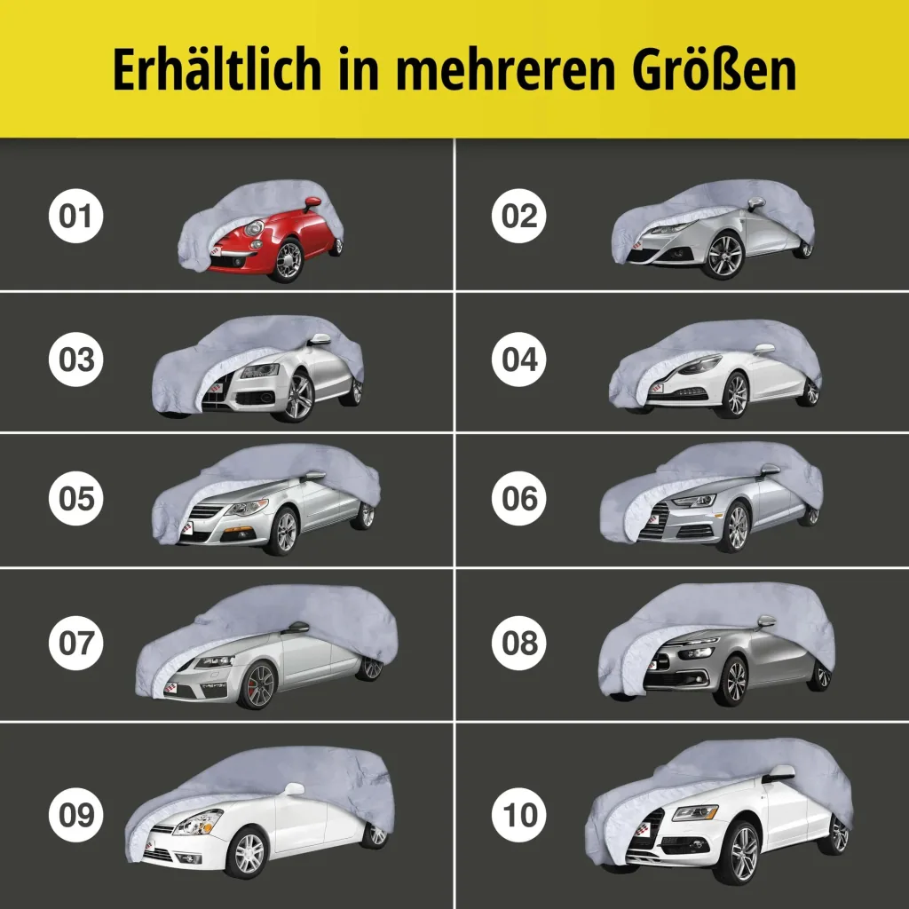All-weather car cover - Size 5 - 452x176x145cm - PVC coated