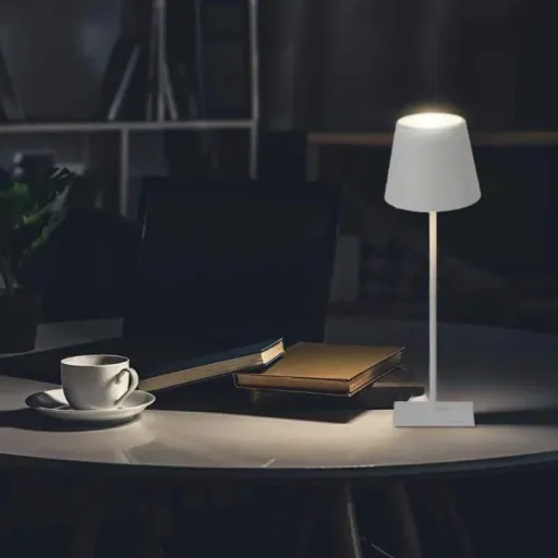 VT-7703 Table Lamp - 4000K - Dimmable by Touch - Rechargeable - White