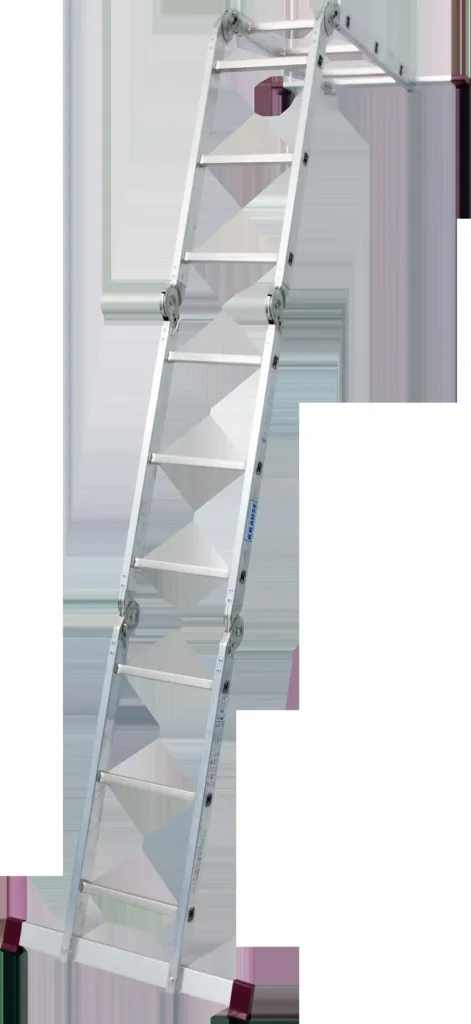 Universal 4-in-1 articulated rung ladder