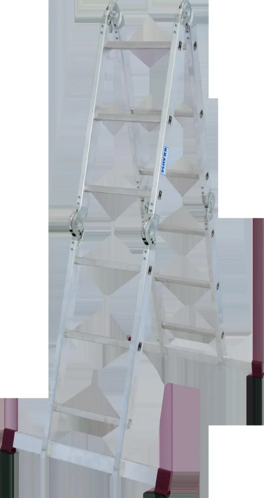 Universal 4-in-1 articulated rung ladder