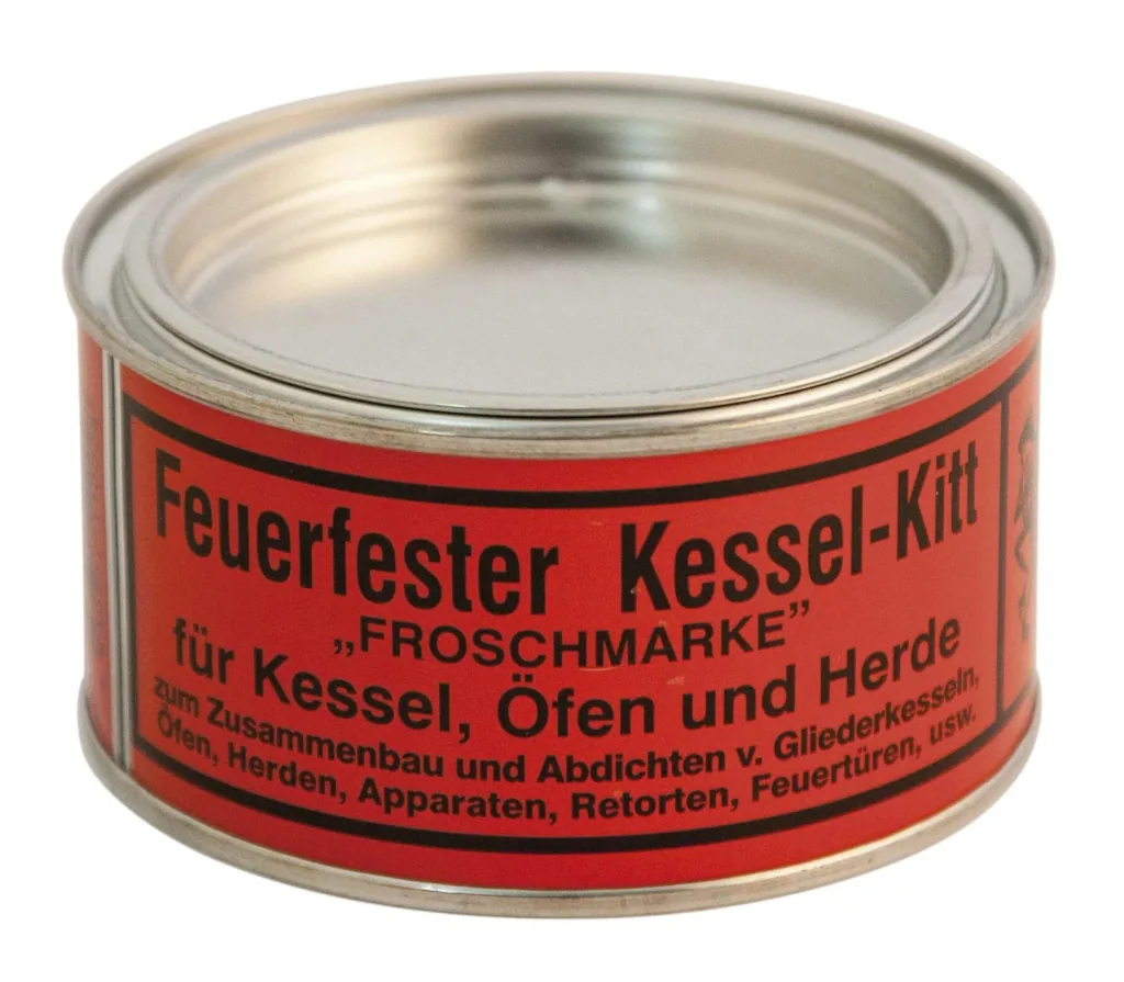 Fireproof cement for furnaces, grey, temperature-resistant up to 1100 °C, 600 g