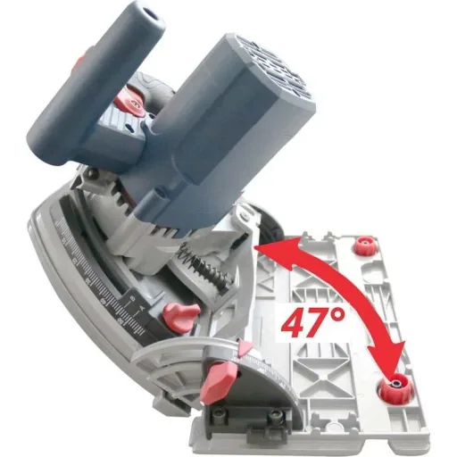 Plunge cut saw set TS57-1200 with rails and additional saw blade HM 165x20 - 24 teeth