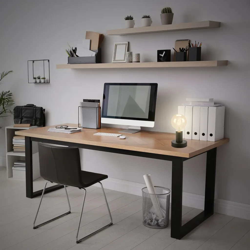 TEEPU table lamp base, black, E27 socket, with cable switch, E27 socket
