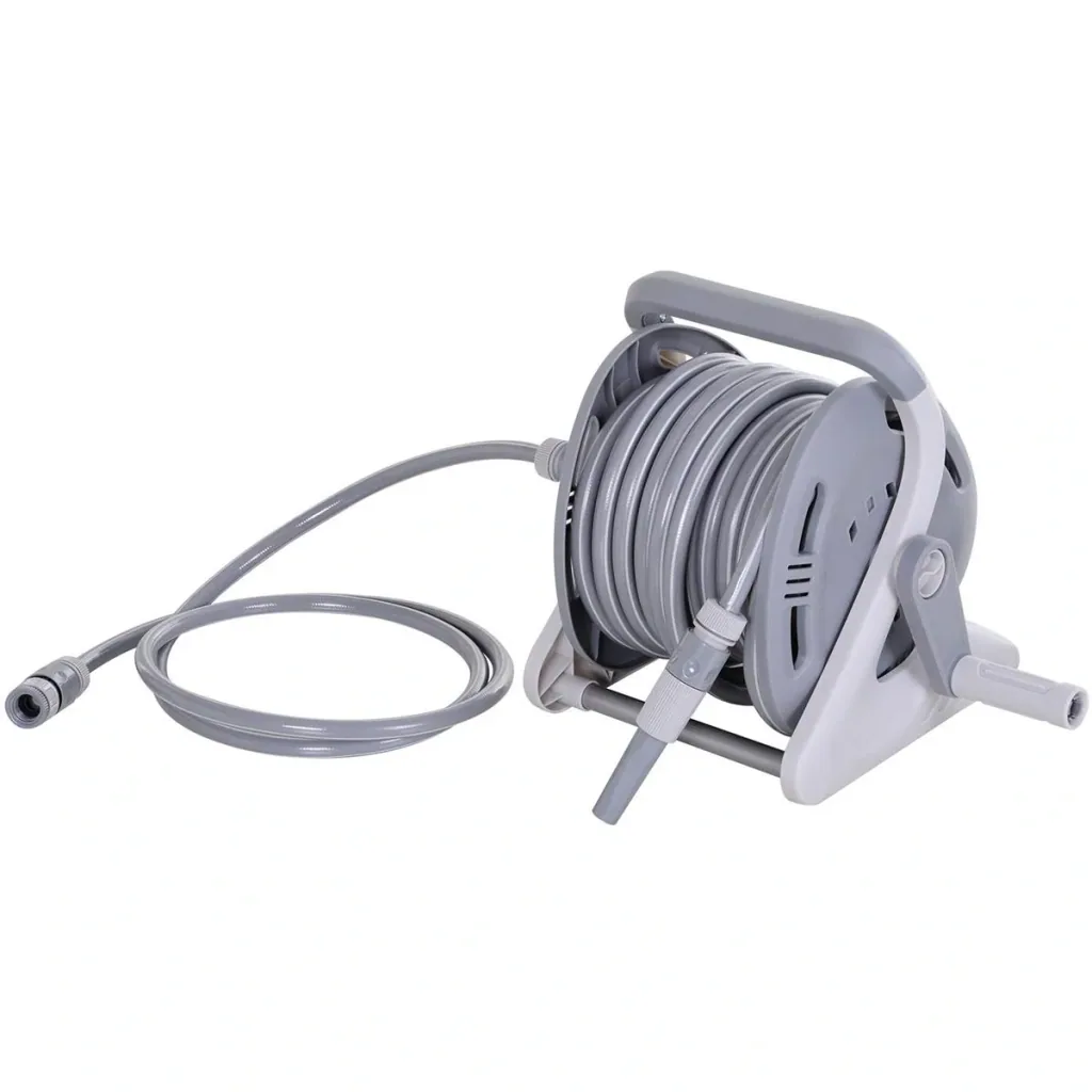Water hose reel 20m, grey