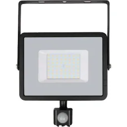 VT-50-S-Z LED floodlight with sensor - 50 W - 4000 lumens - 4000K - black