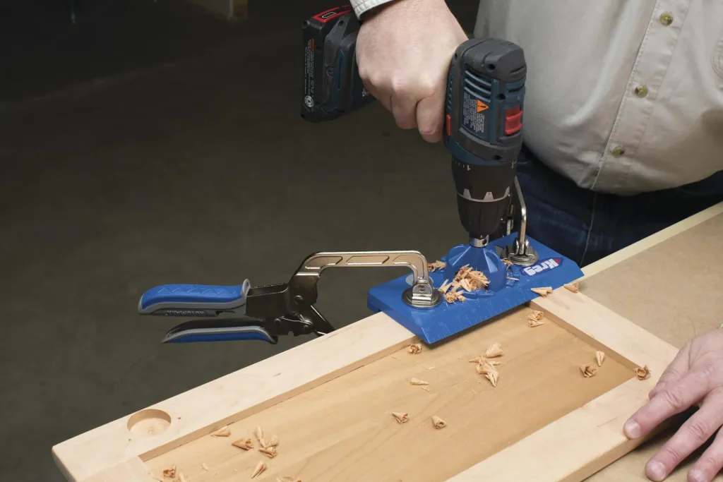 Hinge drilling template