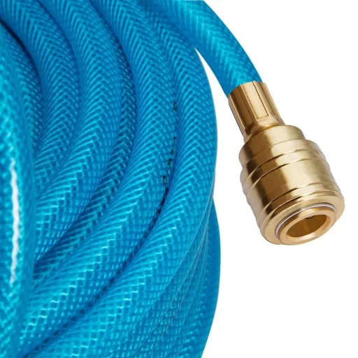Compressed air hose with quick coupling and plug, 10 m