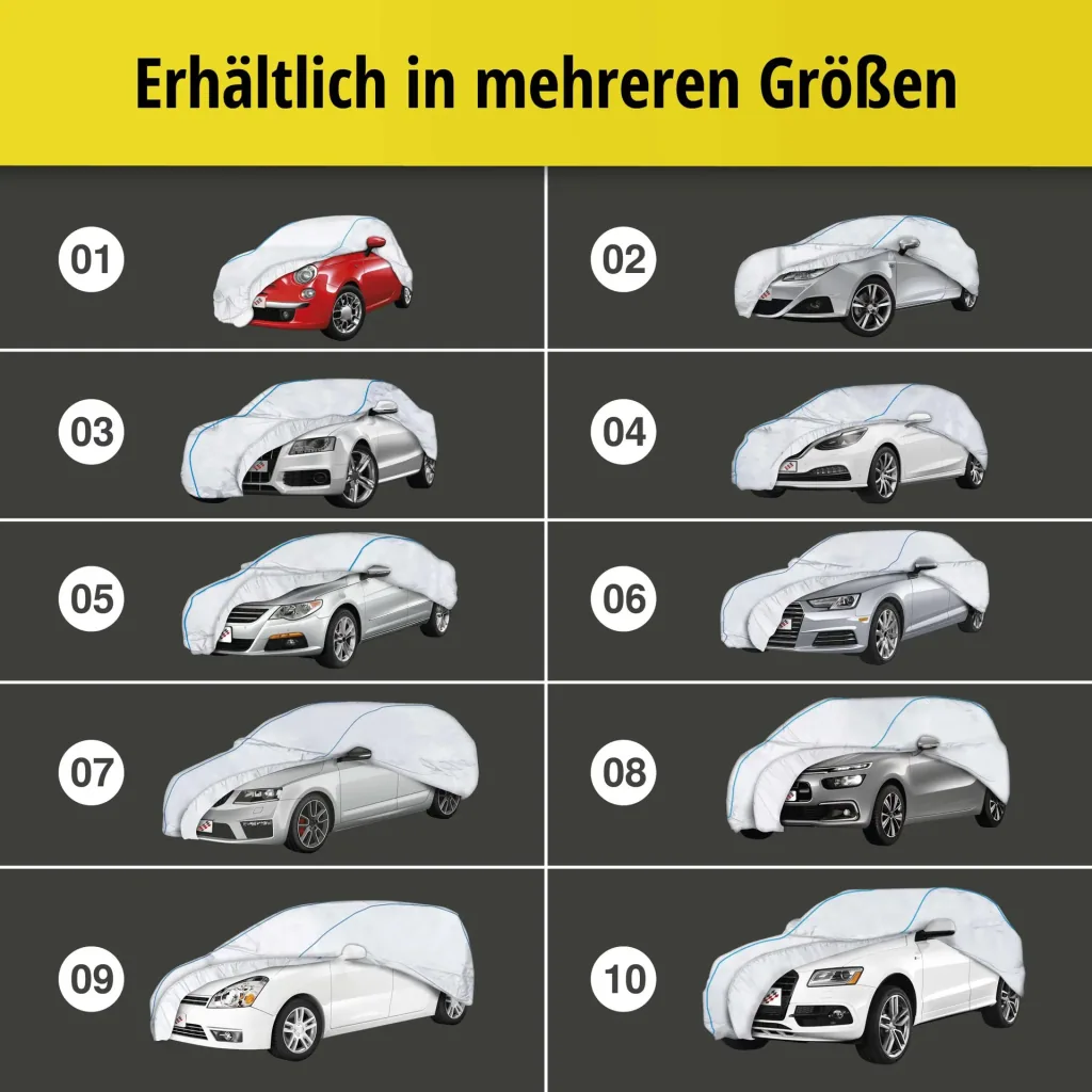 Car cover Sun Reflect - Size 2 - 385x168x160cm - 112g/m² - PES coated