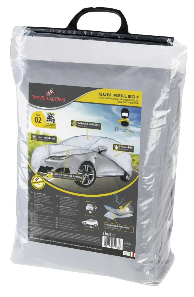 Car cover Sun Reflect - Size 2 - 385x168x160cm - 112g/m² - PES coated