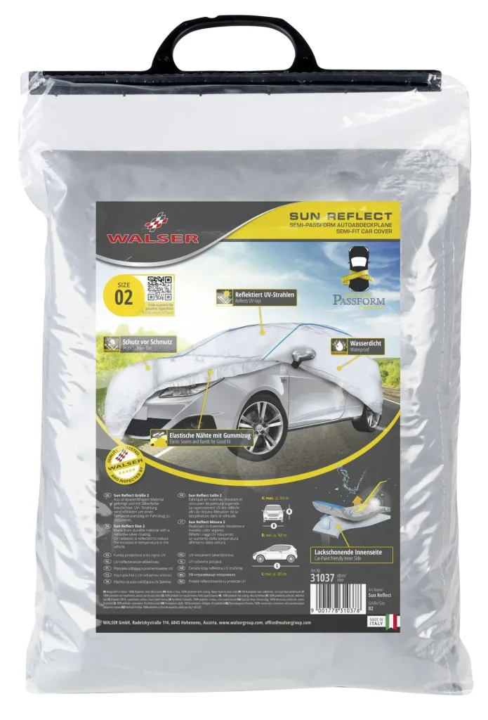 Car cover Sun Reflect - Size 2 - 385x168x160cm - 112g/m² - PES coated