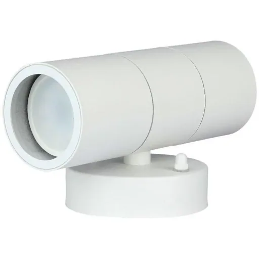 VT-7622 Outdoor Wall Light Up/Down - GU10 - Stainless Steel - White - IP44