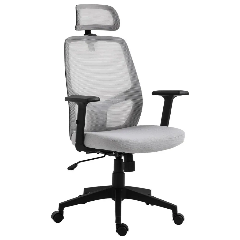 Office chair home office chair desk chair computer chair with rocker function headrest lumbar support height adjustable