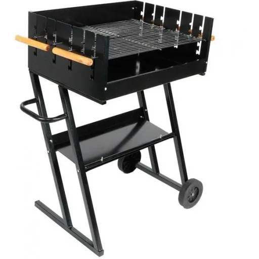 Vargan charcoal grill - grill surface 76 x 34 cm - grill grate height adjustable