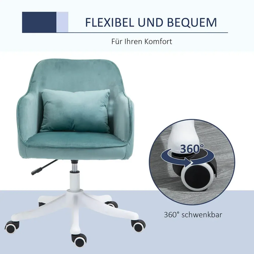 Massage office chair desk chair computer chair swivel chair work chair with vibration function lumbar cushion armrests h