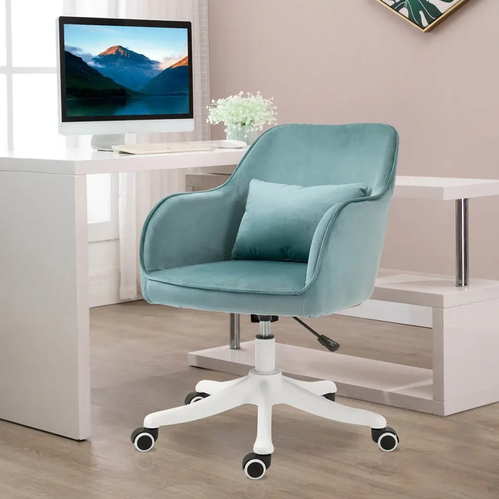 Massage office chair desk chair computer chair swivel chair work chair with vibration function lumbar cushion armrests h