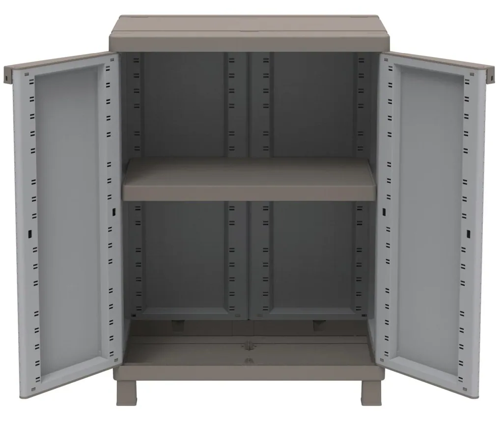 Plastic cabinet C-Rattan 680 for weather-protected outdoor and indoor use