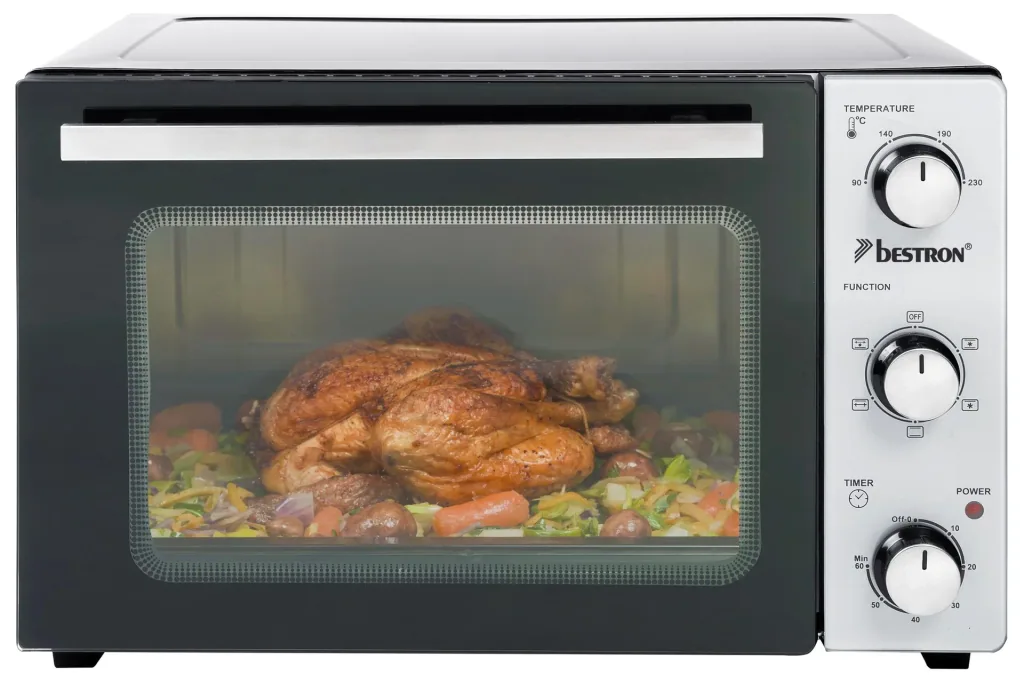 Grill oven with rotisserie, convection function, 31 liters, 1500 watts