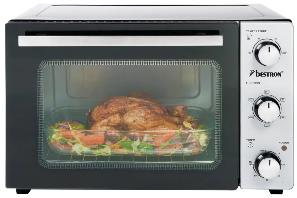 Grill oven with rotisserie, convection function, 31 liters, 1500 watts