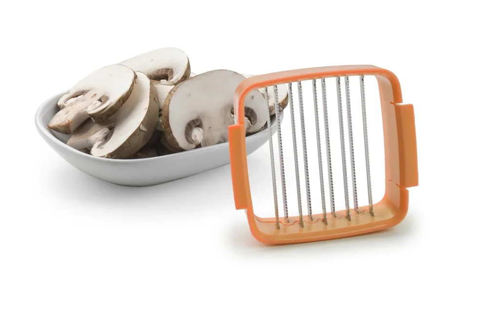 5-in-1 vegetable cutter “Nicer Dicer Quick”, handheld, black/orange, 5-piece