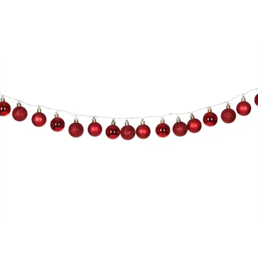 Christmas lights balls 40-LED - red - 2m