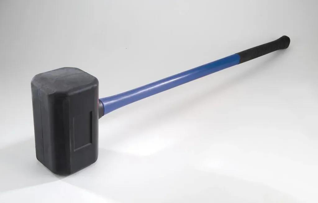 Rubber soft-face hammer 5.0 kg, 890 mm
