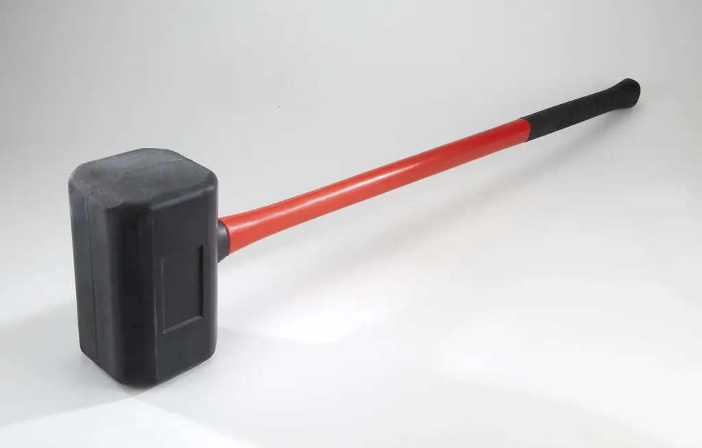 Rubber soft-face hammer 5.0 kg, 890 mm