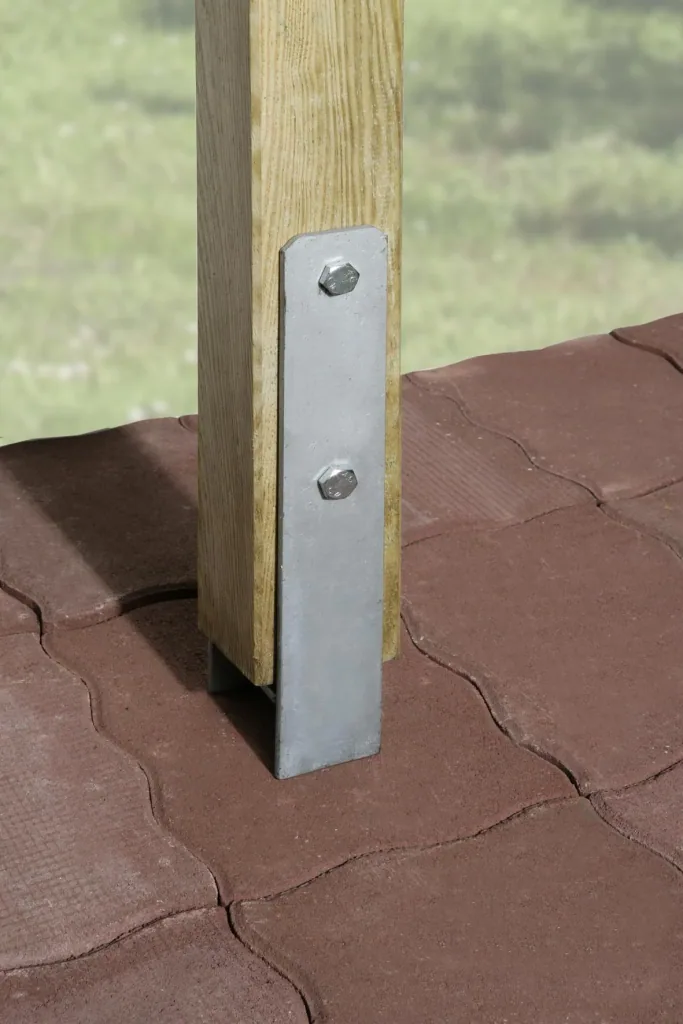 H-anchor set for patio roof "Salsa" size 2-4, 9 x 9 cm, 3 pieces.