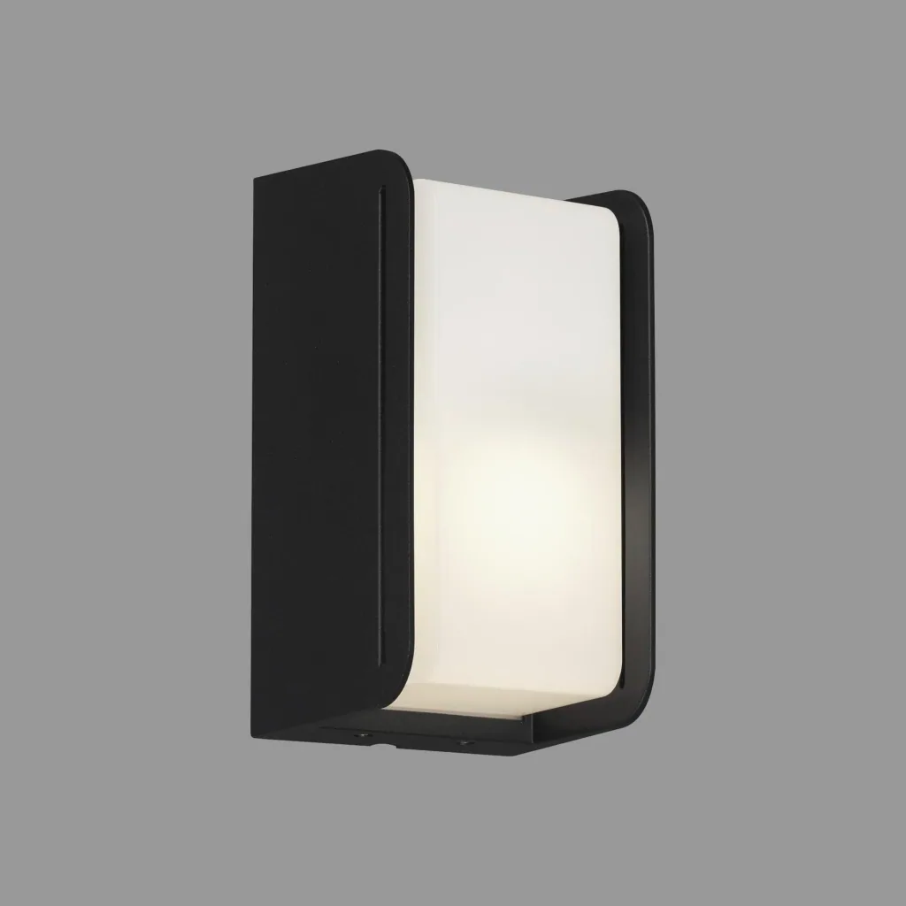 BOKS outdoor light, black, IP44, E27 socket