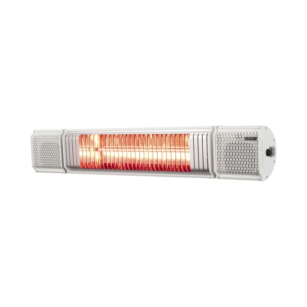 Heat and Beat patio heater, 2000 W, white