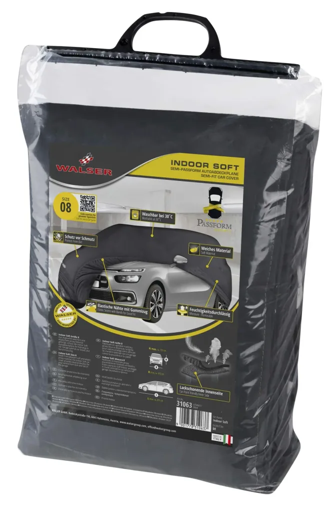 Car cover indoor soft - size 8 - 431x470x155cm - PES - elastane