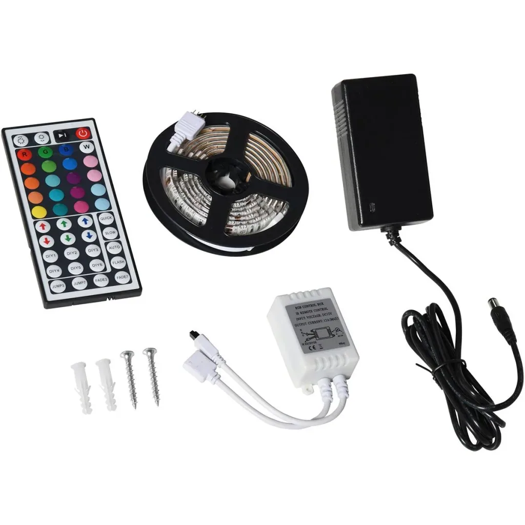 TV board with LED lighting white