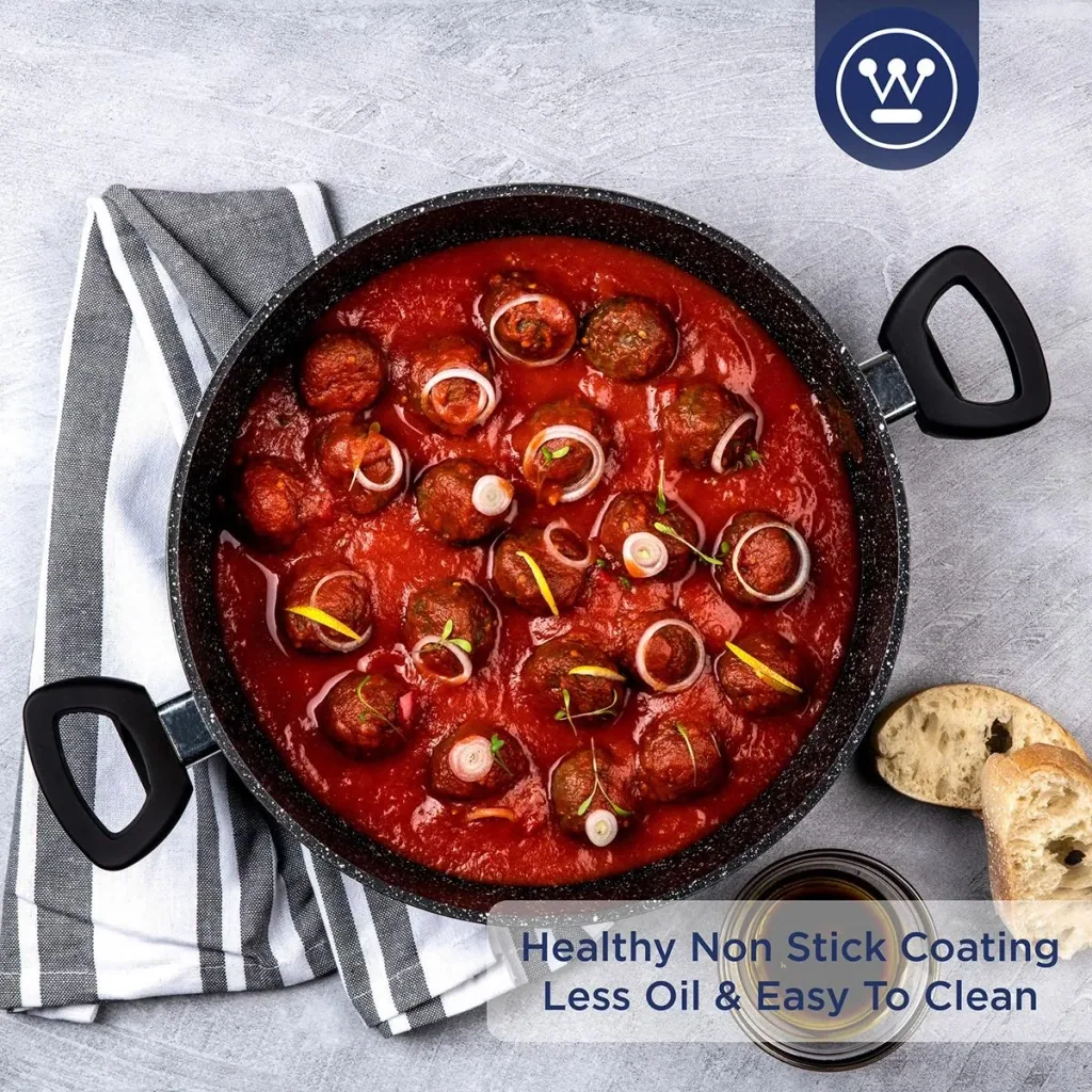 Black Marble Frying Pan - 28 cm