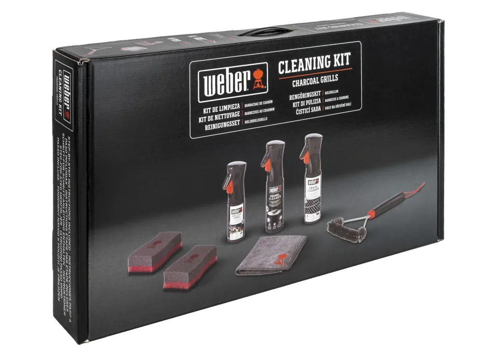 Cleaning kit for charcoal grills