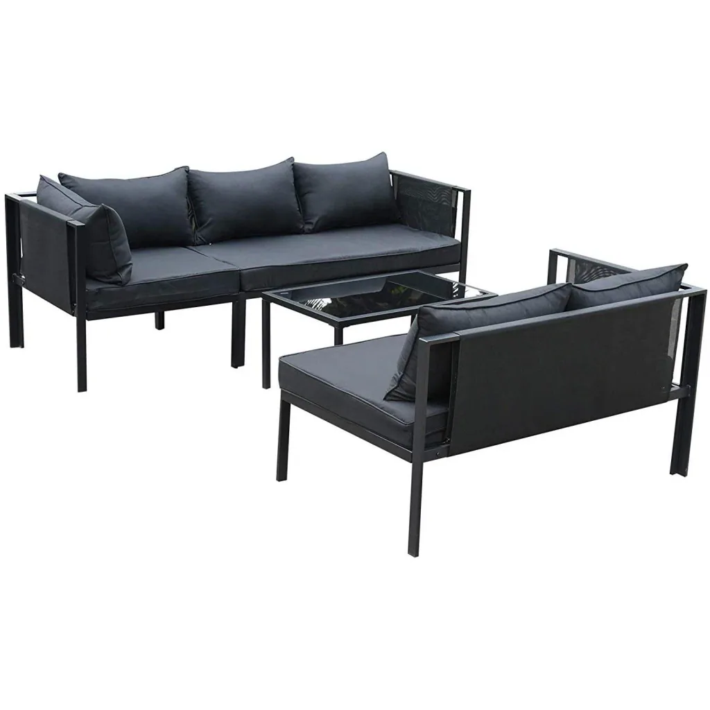 Garden furniture as a 4-piece set
