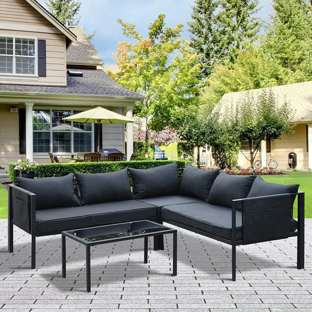 Garden furniture as a 4-piece set