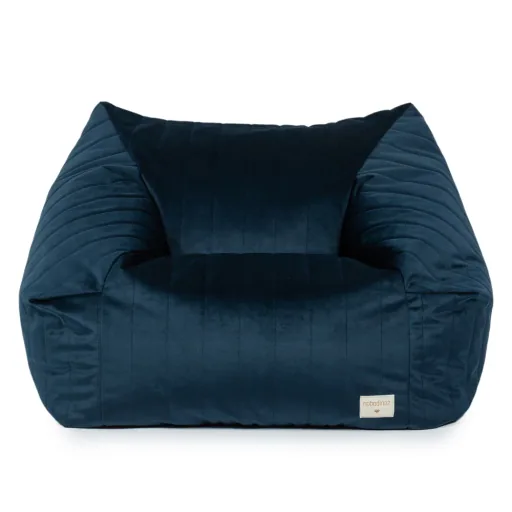 Nobodinoz Beanbag "Chelsea" velvet midnight blue