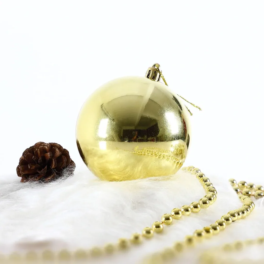 Christmas tree decorations - Christmas tree decorations - gold 66 pieces
